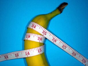 以香蕉为例在增大过程中测量阴茎
